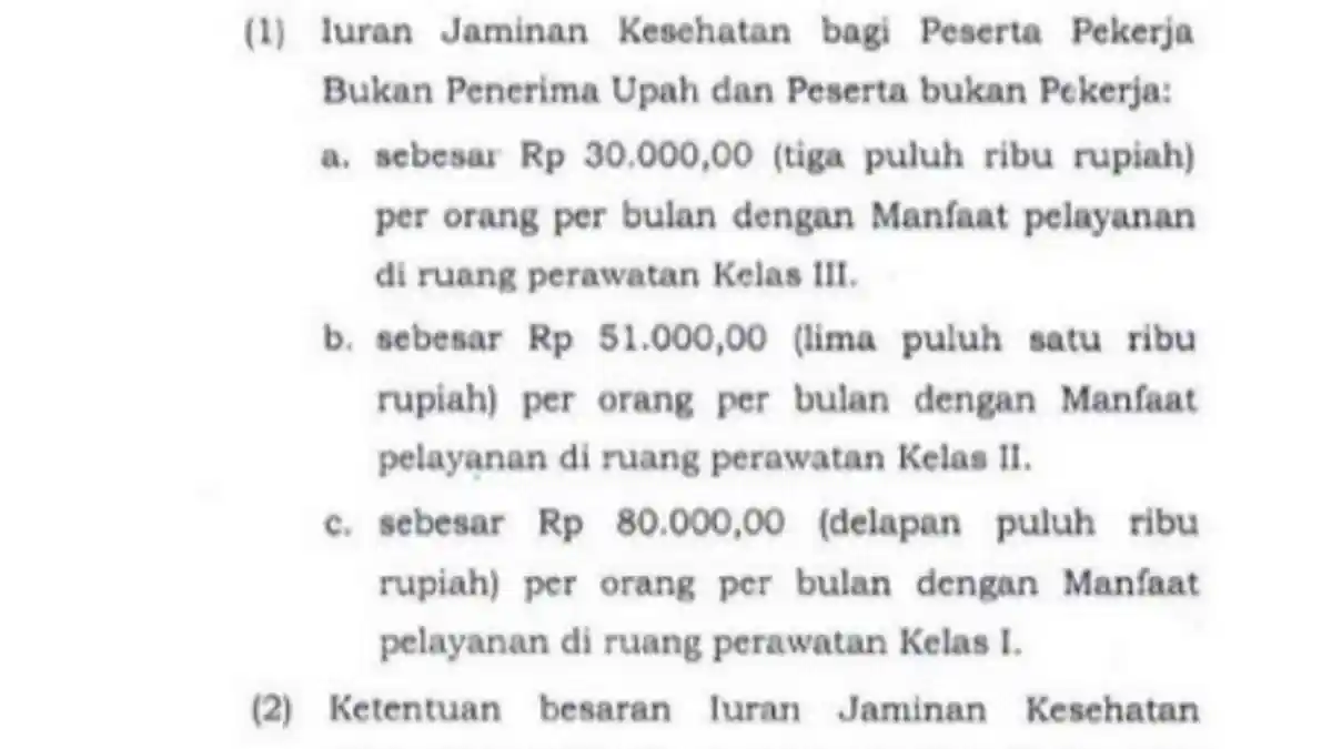 Ini Nilai Kenaikan BPJS Kesehatan untuk Peserta Mandiri di Tanjungpinang