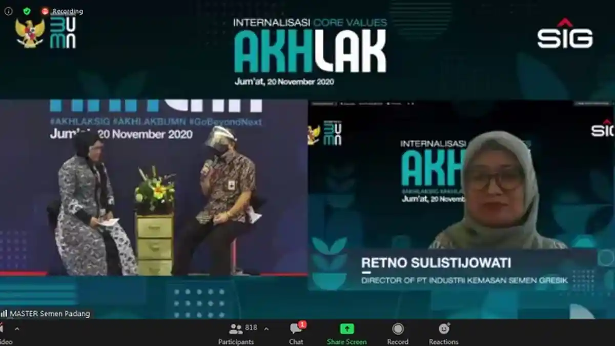 Insan Semen Padang Diharapkan Jadi ‘Brand Ambassador’ Implementasi AKHLAK