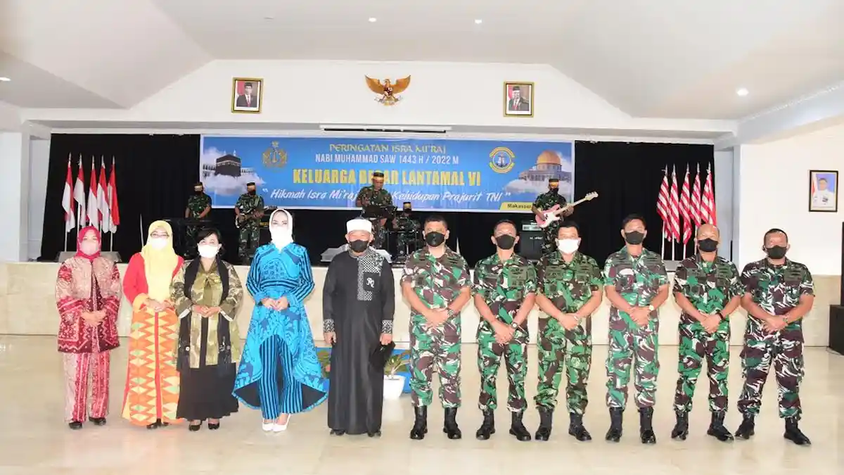 Foto: Peringatan Isra Miraj di Mako Lantamal VI Makassar - Tribun-timur.com