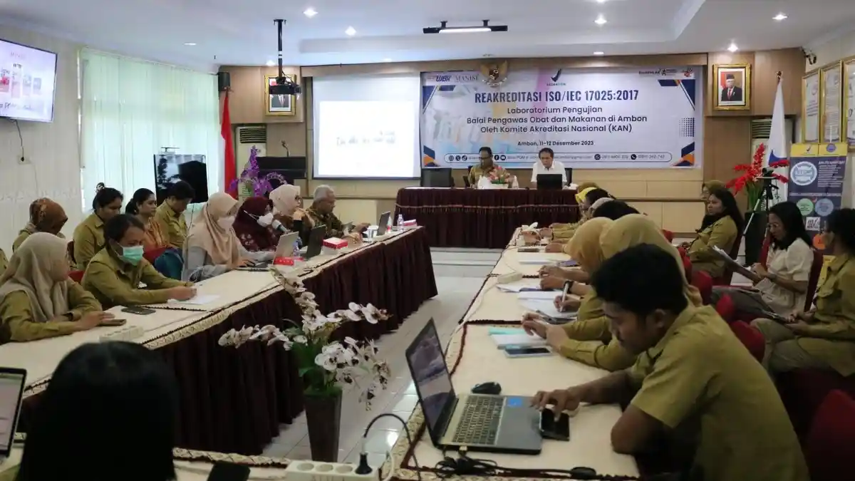 BPOM Ambon Kembali Direkomendasikan Meraih Sertifikat ISO Laboratorium Uji Berstandar Internasional