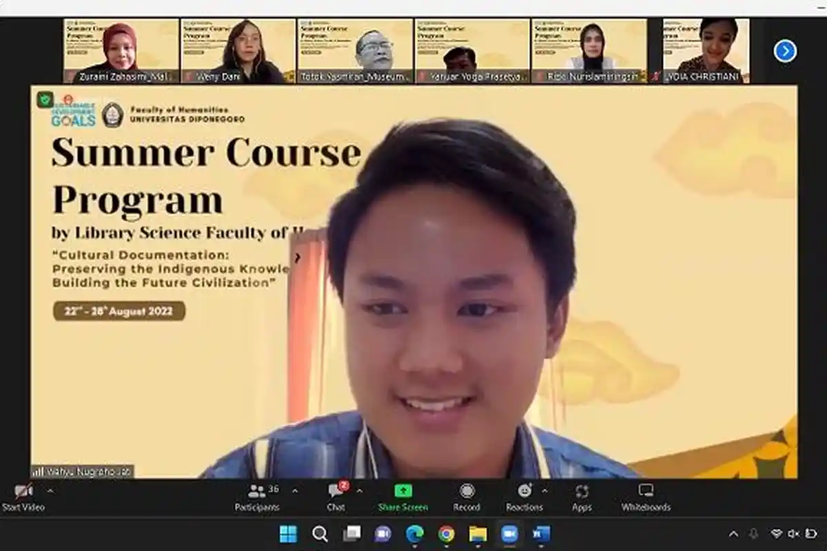 Gelaran Summer Course Prodi Ilmu Perpustakaan FIB Undip Membedah Kearifan Lokal pada Naskah Jawa