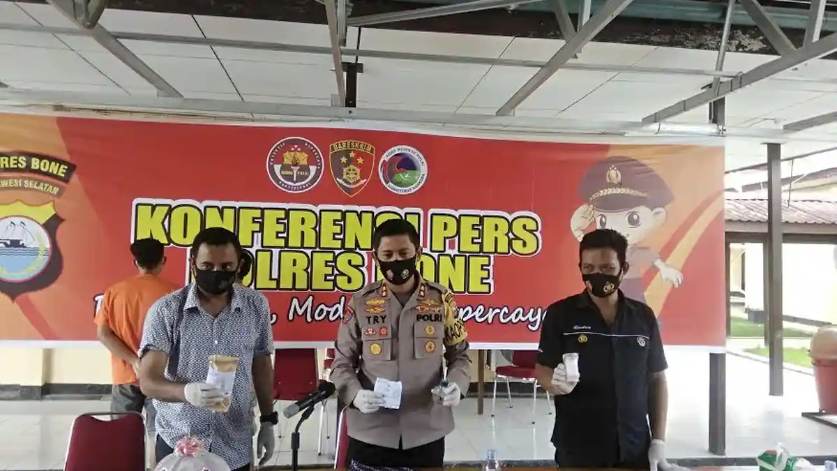 Dua Polisi di Bone Diduga Terlibat Narkoba, Kapolres: Saya Minta Mundur