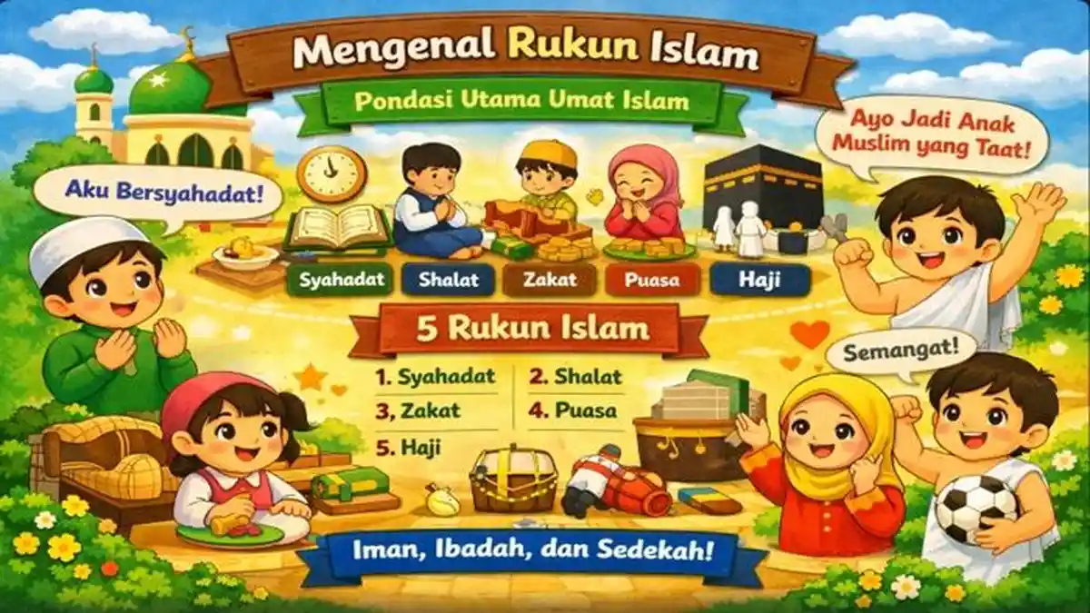 Contoh Modul Ajar PAI Kelas 1 SD Bab 4 Mengenal Rukun Islam Kurikulum Merdeka Tahun Ajaran 2026/2027 - Sripoku.com
