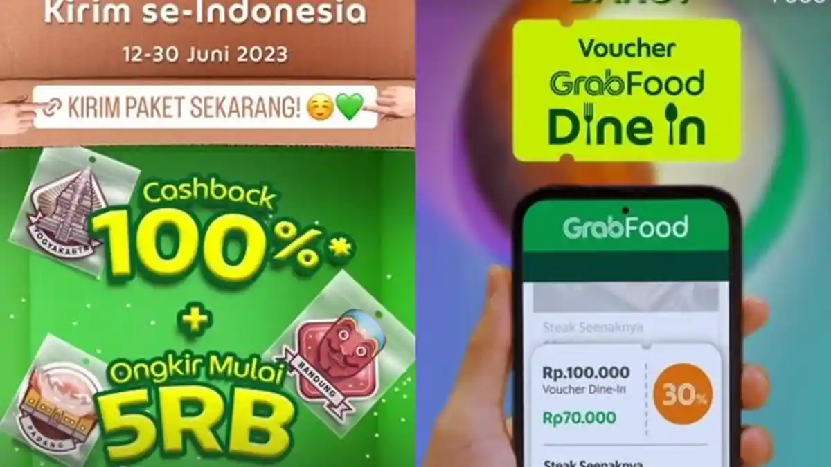 Kode Promo Grab Hari Ini 14 Juni 2023, GrabFood Diskon Rp 70 ribu, GrabExpress Cashback Rp100 ribu