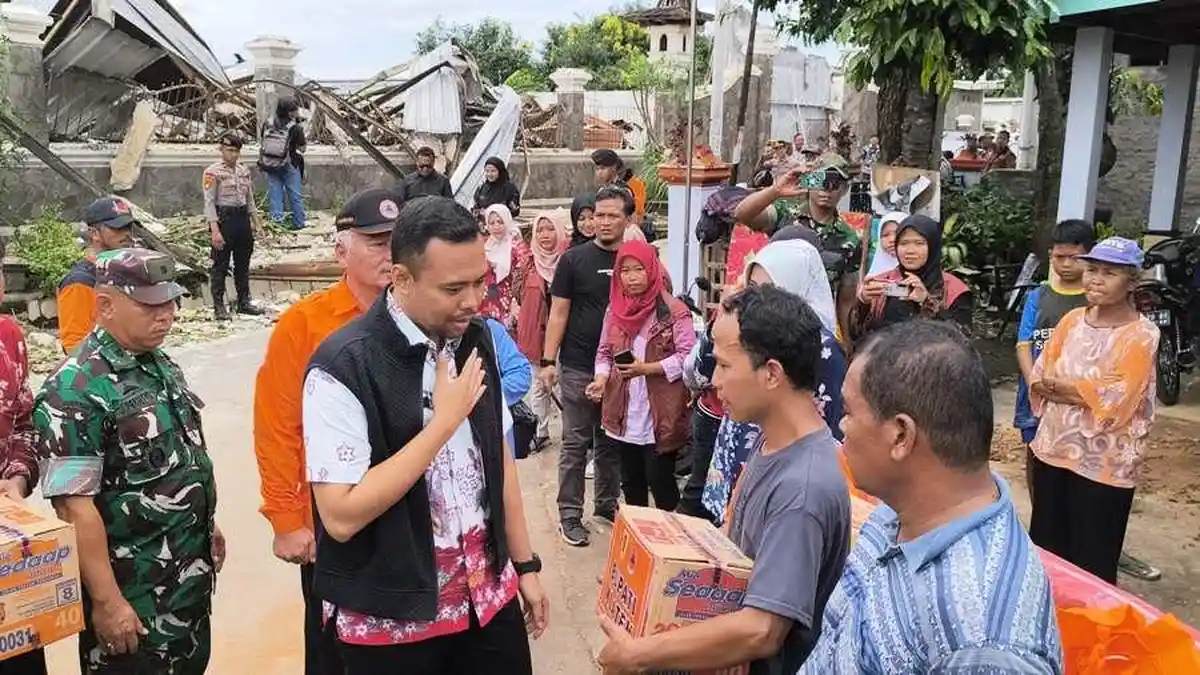 Bencana Puting Beliung di Jambukulon Klaten, Plh Bupati Benny Targetkan Penanganan Selesai Cepat