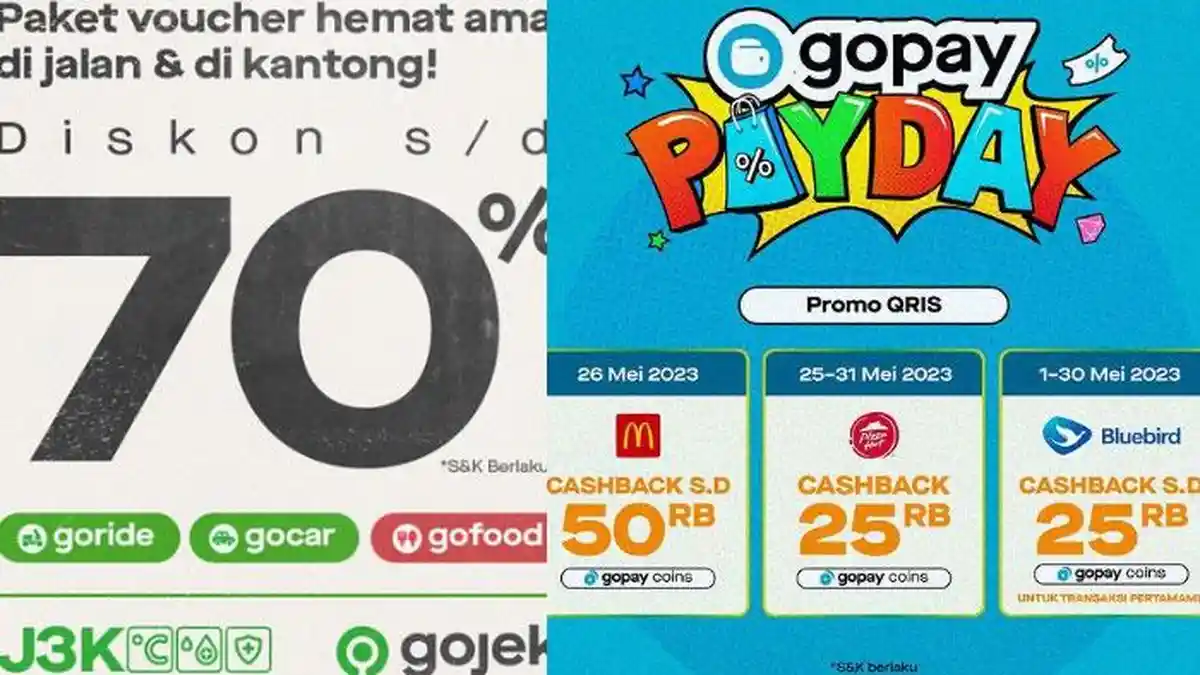 11 Kode Promo Gojek Hari Ini 15 Juni 2023, GoRide Gocar Diskon 70 Ribu, Ada GoSend Hemat