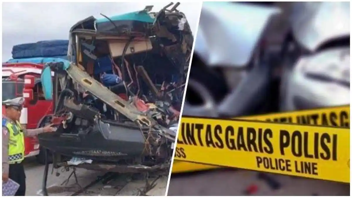 Kecelakaan Maut di Tol Cipali, Bus Pariwisata Tabrak Truk Bermuatan Beras, 5 Orang Tewas
