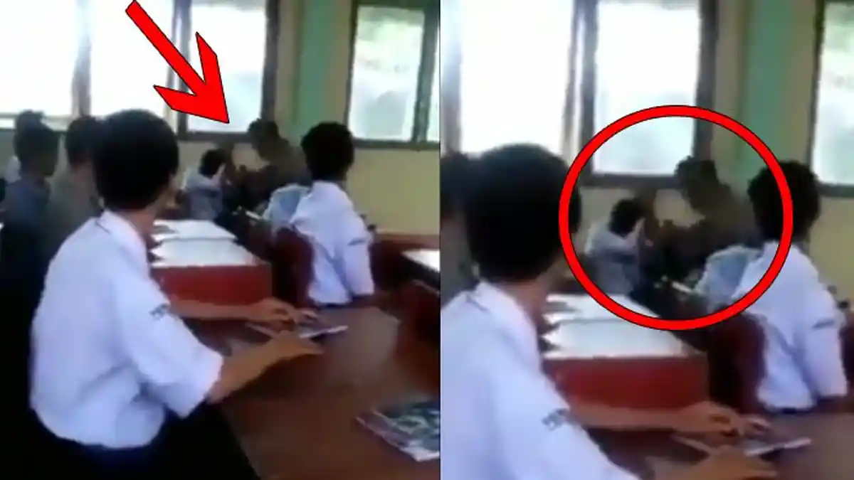 Beredar Video Pria Disangka Guru Pukul Murid di Ruang Kelas, Netizen Beberkan Hal Mengejutkan