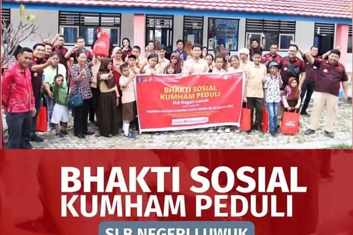 Sambut HDKD ke-78, Imigrasi Banggai Gelar Baksos di SLB Luwuk