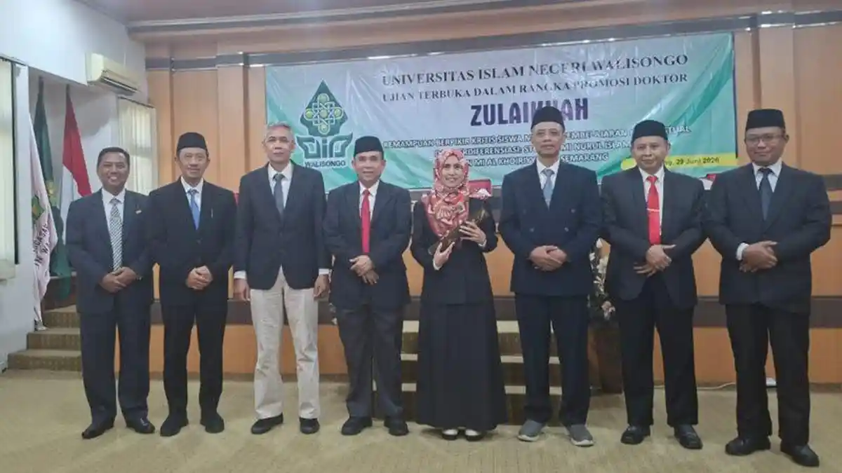 Rektor UIN Walisongo Pimpin Sidang Doktor Zulaikhah, Bahas Pembelajaran Berdiferensiasi di MI - Tribunjateng.com