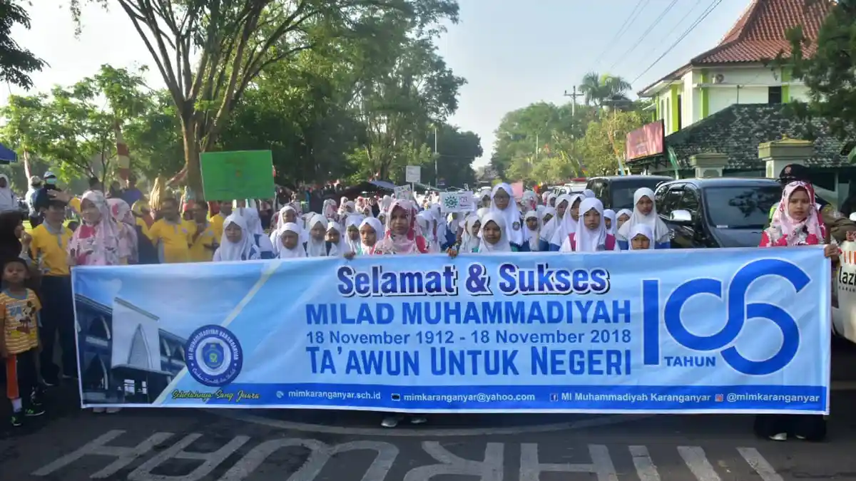 Belasan Ribu Peserta Ikuti Rangkaian Milad Muhammadiyah ke-106 di Karanganyar