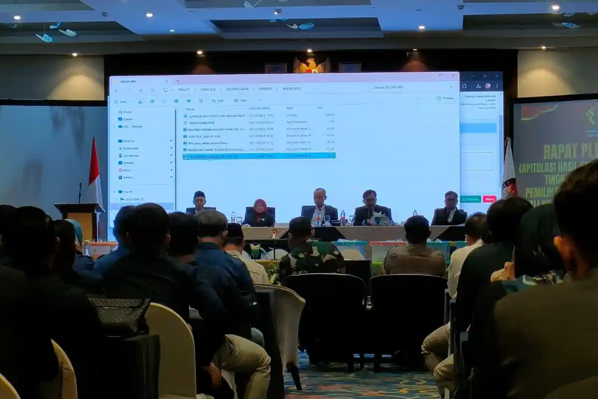 Hasil Pleno KPU, Pasangan Eva Deddy Raih Suarat Terbanyak Pilkada Bandar Lampung