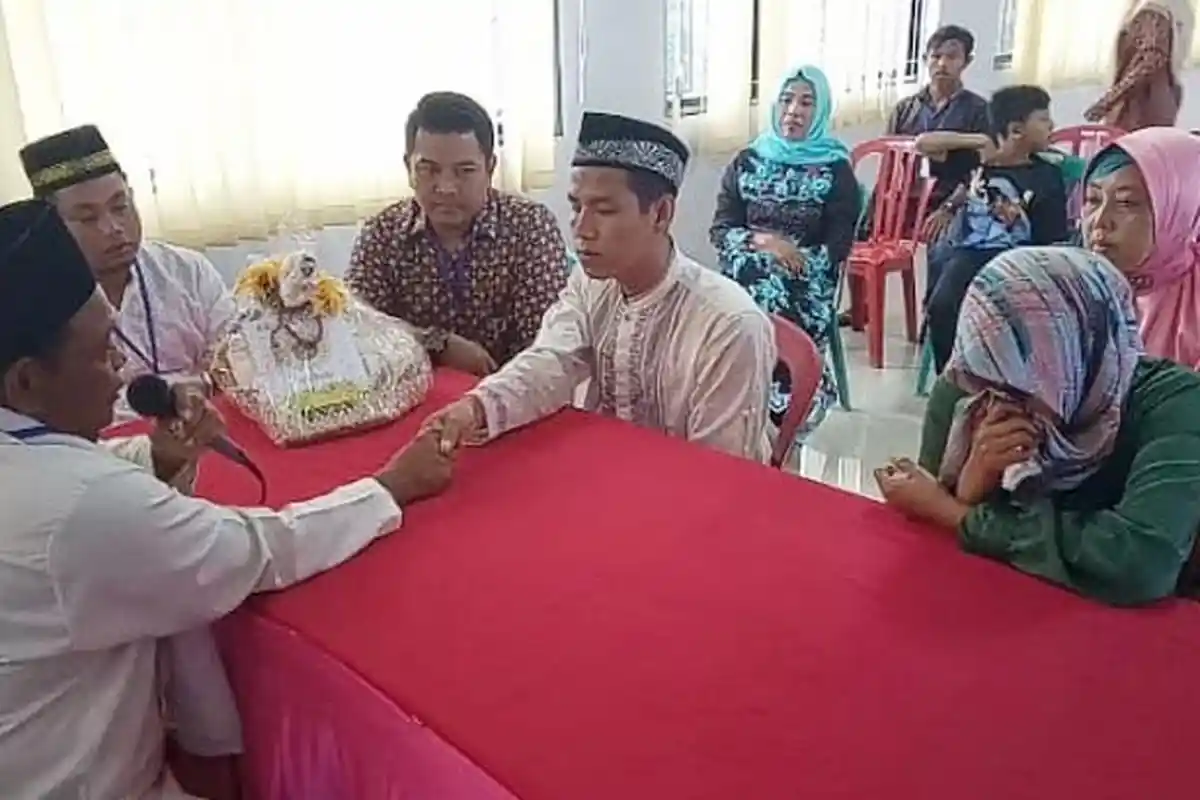 Napi Lapas Kotabumi Nikahi Gadis Tangerang, Jatuh Cinta Pandangan Pertama Saat Bertemu di Swalayan