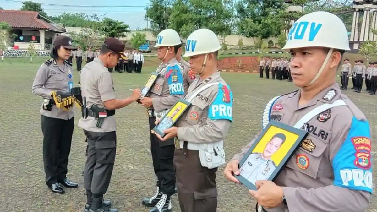 Terlibat Kasus Narkoba, 3 Personel Polres Lampung Utara Dipecat Tidak dengan Hormat