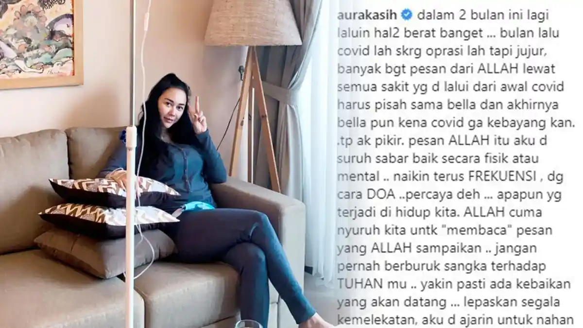 Artis Aura Kasih Curhat Terpapar Covid-19 hingga Operasi Telinga