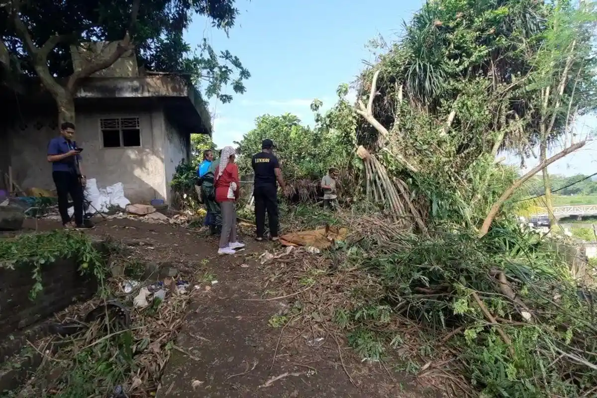 Warga Lakukan Ritual Bakar Kemenyan Sebelum Bersihkan dan Tebang Pohon di Rumah Dokter Wayan 