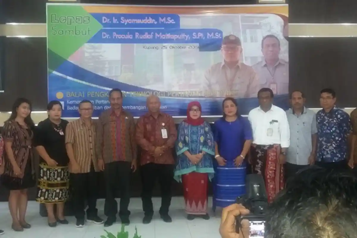 Syamsuddin ke BPTP Kalteng, Kursi BPTP NTT Ditempati Procula Rudlof Matitaputty