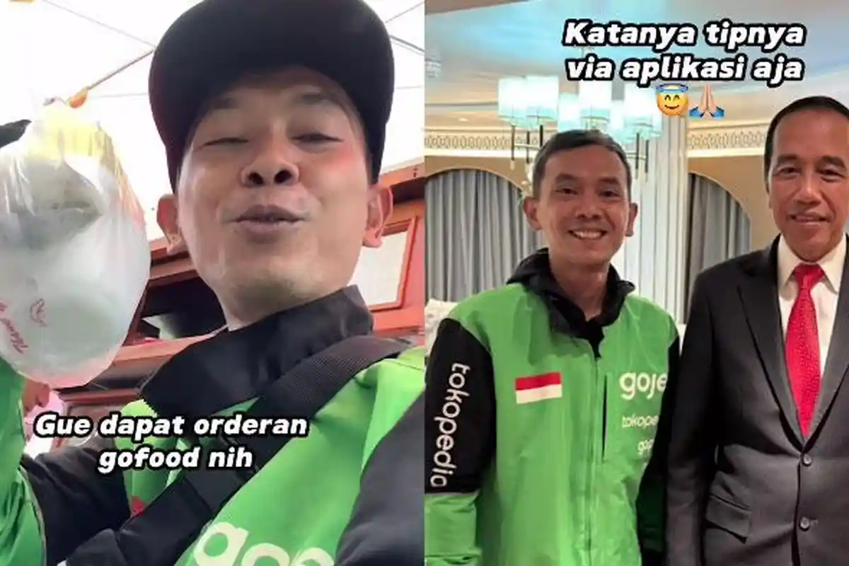 Kisah Driver Ojol Dapat Orderan dari Jokowi di Luar Negeri, Sang Presiden Pesan Jajanan Bakwan