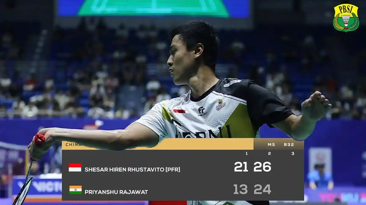 Hasil China Open 2023, Rinov/Pitha, Dejan/Gloria, Shesar Menang, Gregoria Kalah