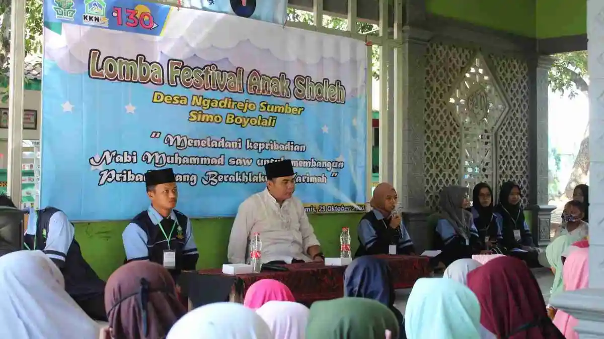 Mahasiswa KKN UIN Walisongo Gelar Festival Anak Sholeh Meriahkan Maulid Nabi di Ngadirejo Boyolali