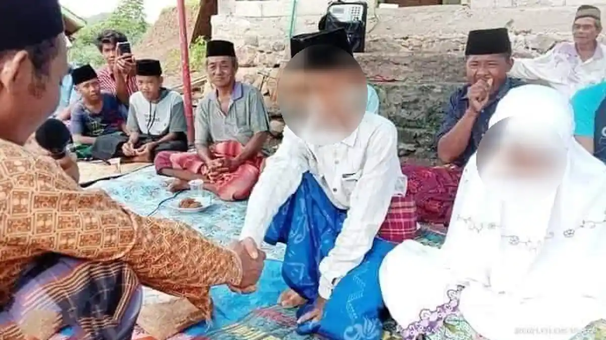 Viral Pernikahan Pasangan di Bawah Umur Terjadi lagi, Videonya Tuai Komentar Warganet