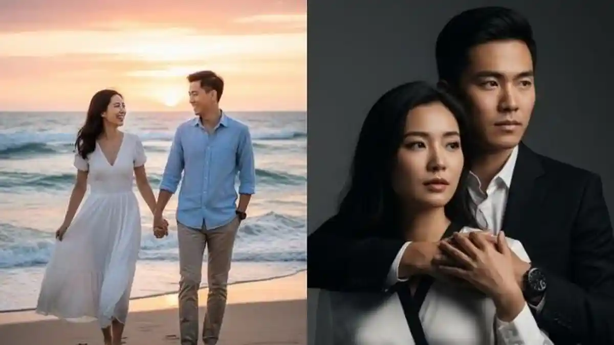 Cara Edit & Prompt Gemini AI Edit Foto Studio Bareng Pacar Berbagai Pose, Beneran Kayak Asli!