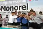 Peluncuran Contor Produk Monorel PT Inka