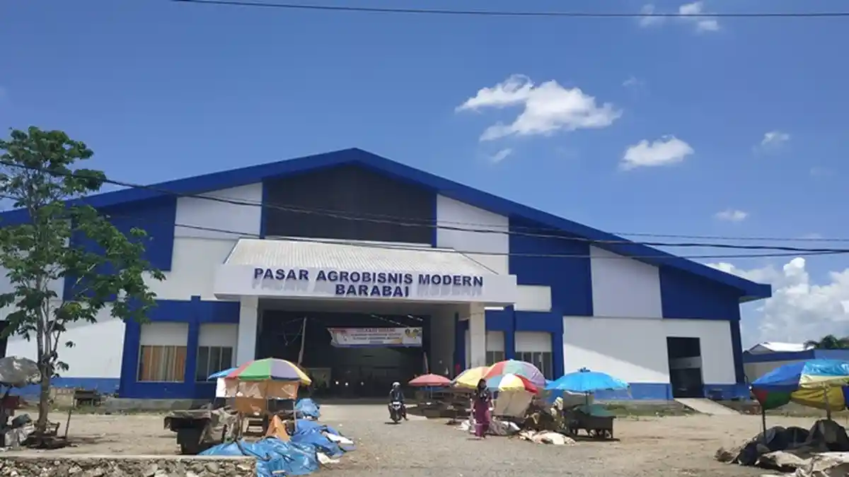 Kalselpedia: Ini Pasar Agrobisnis Tradisional Moderen di Barabai