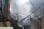 Percikan Tungku Pemanas Picu Kebakaran Gudang Bulu di Kandangan Kediri