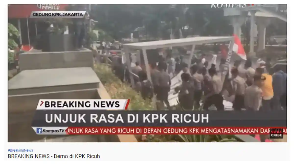 Aksi Demo di Depan Gedung KPK, Bermula dari Copot Kain Hitam yang Tutupi Logo Lembaga Anti Rasuah