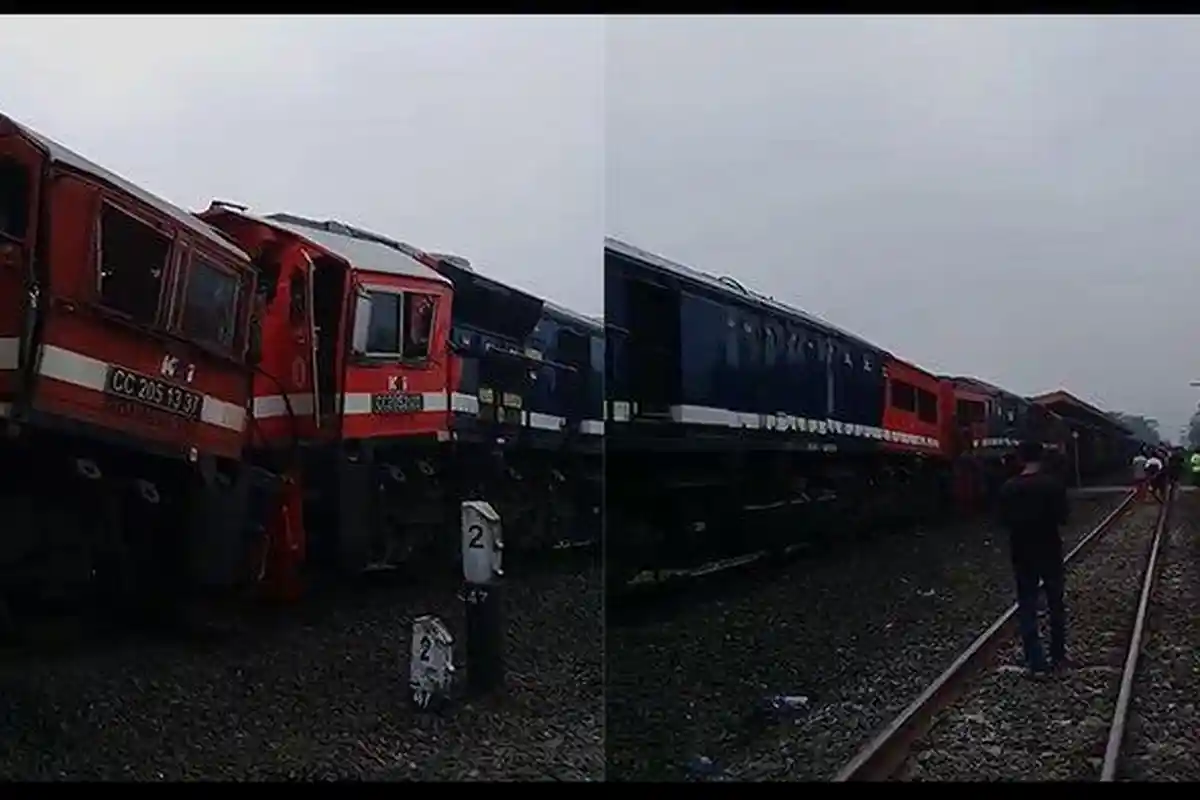 Perjalanan Kereta ke Palembang Sudah Dibuka setelah KA Batu Bara yang Tabrakan Berhasil Dievakuasi