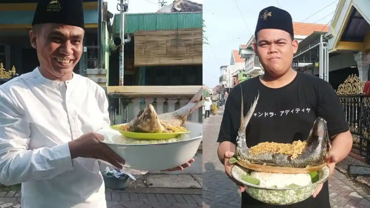 Mengenal Tradisi Ambengan di Gresik, Warga Makan Bandeng Setelah Sholat Idul Fitri