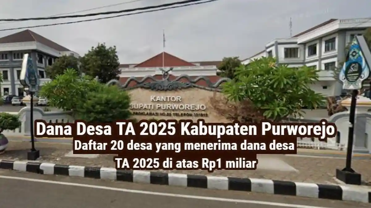 20 Desa di Kabupaten Purworejo Terima Dana Desa 2025 Lebih dari 1 Miliar, Desa Wareng Rp1,2 M