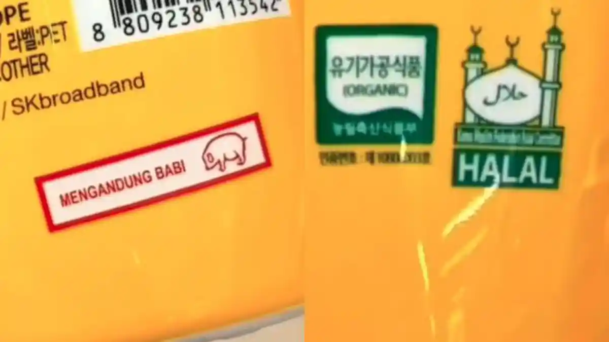 Minuman Asal Korea Ada Logo Halal Tapi di Kemasan Juga Tertulis 'Mengandung Babi', Pembeli Bingung