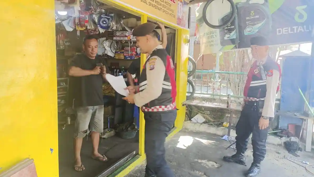 Polres Pematangsiantar Patroli Keamanan, Gali Informasi dengan Wirausaha di Pinggir Jalan