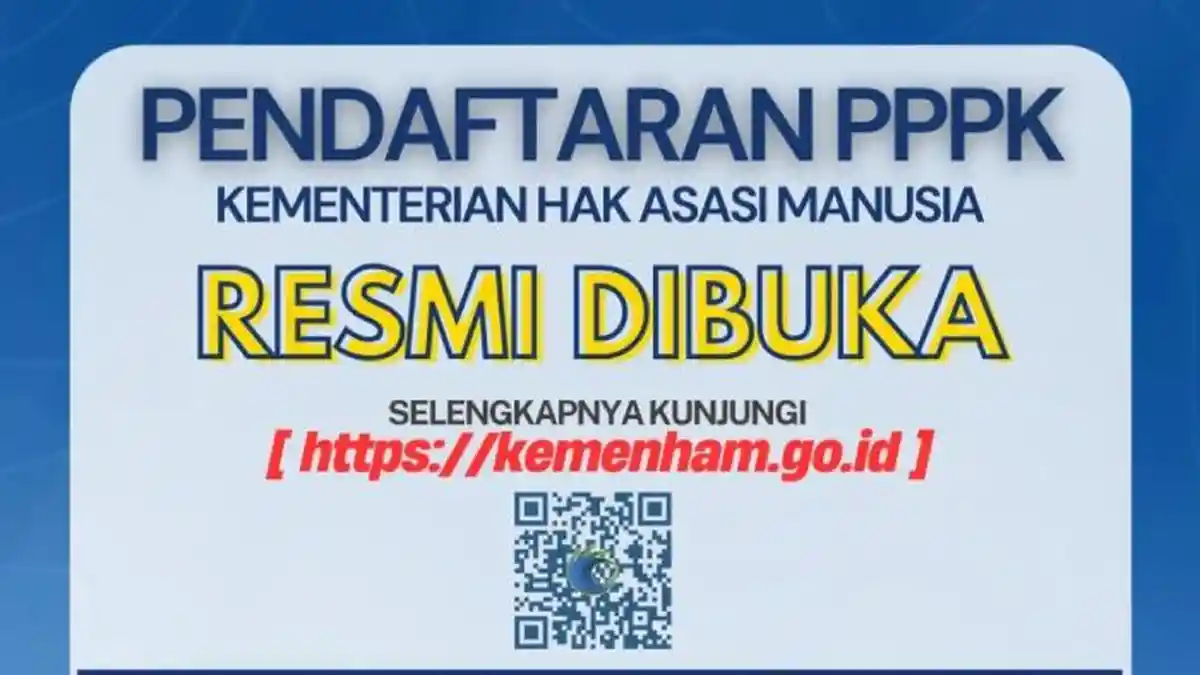 Resmi Dibuka Hari Ini! Ini Link Daftar Rekrutmen PPPK KemenHAM 2025, Rincian Formasi dan Syaratnya