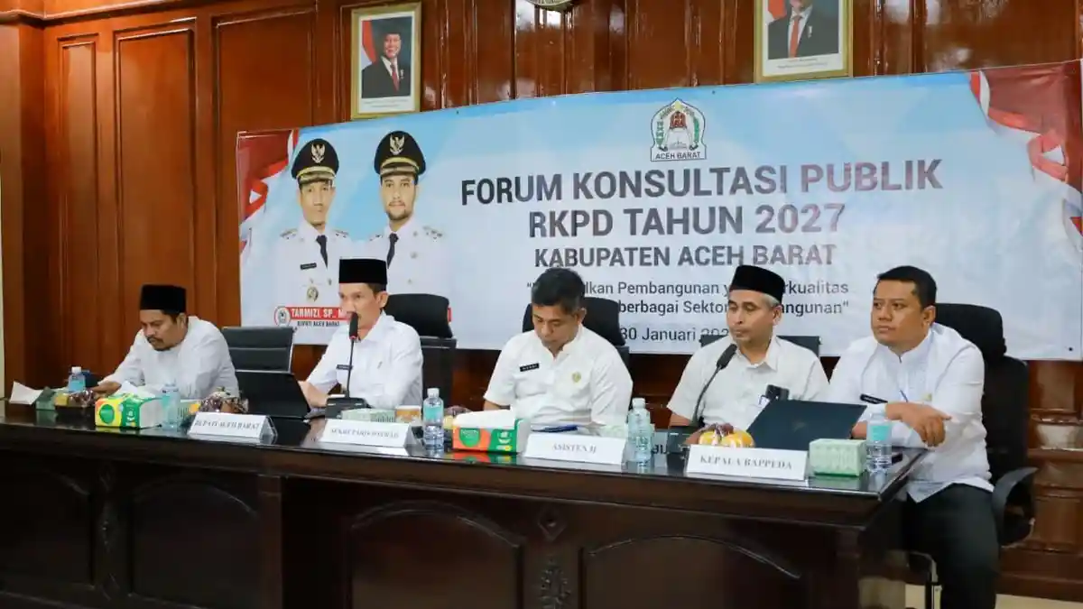 Aceh Barat Dorong Perencanaan Responsif Lewat Forum RKPD 2027