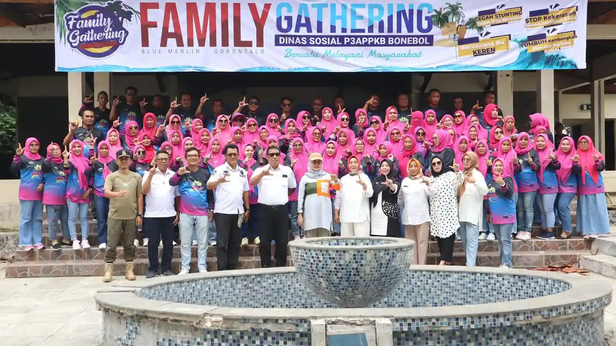 Family Gathering Dinas Sosial P3APPKB Bonebol Diapresiasi Wakil Bupati