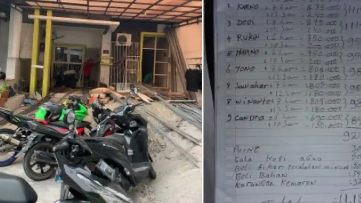 Netizen Unggah Daftar Gaji Mingguan Kuli Bangunan, Lebih Tinggi dari UMR Kota Besar