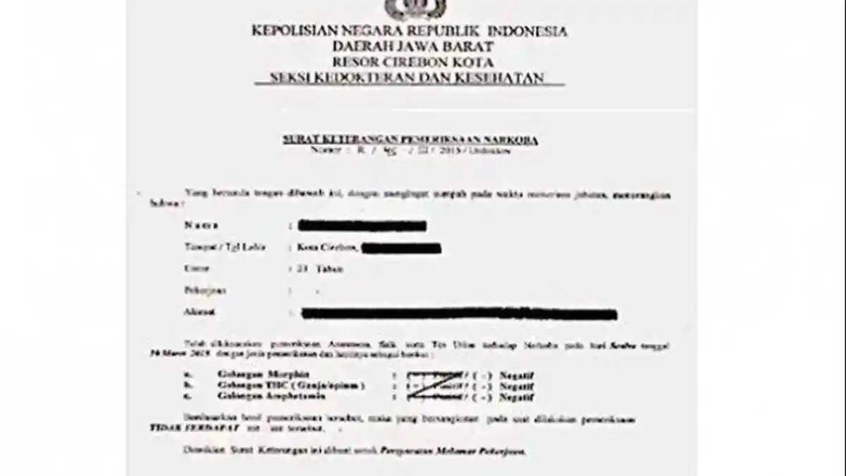 Ada Syarat Surat Pernyataan Bebas Narkoba untuk Daftar CPNS 2024, Ini Contoh Formatnya