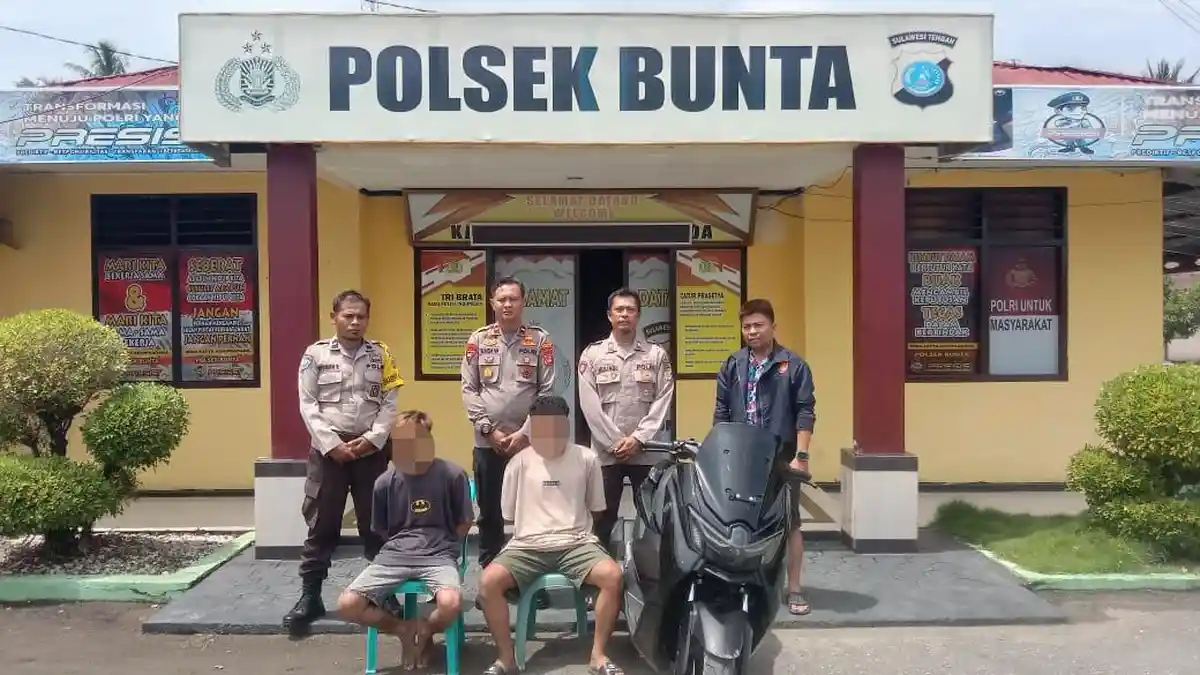 Curi Motor di Ampana, Dua Pelaku Curanmor Ditangkap di Bunta Banggai