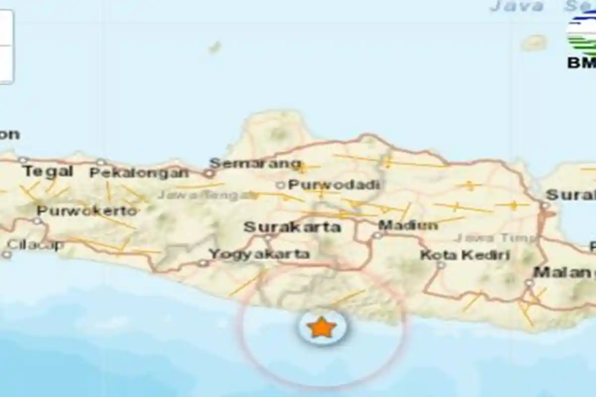 Gempa Tadi Pukul 09.14 WIB Jumat 7 Januari 2022, Guncang Jawa Timur, Ini Info BMKG Magnitudonya
