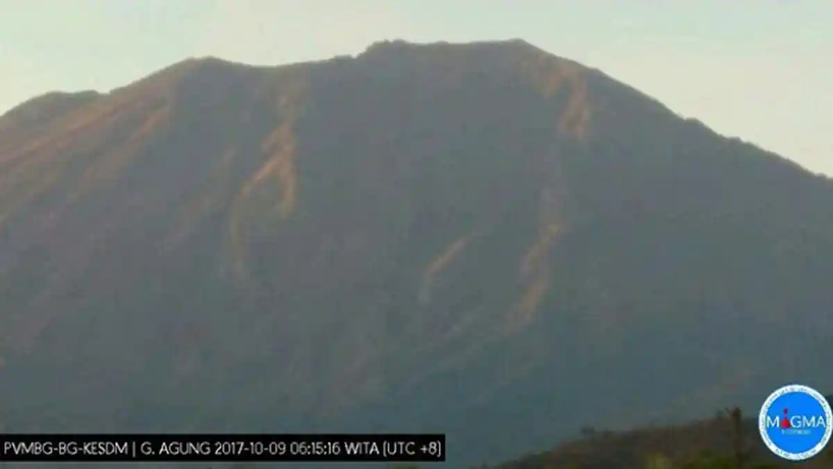 Seharian Kemarin Gunung Agung Alami 906 Kali Gempa Vulkanik