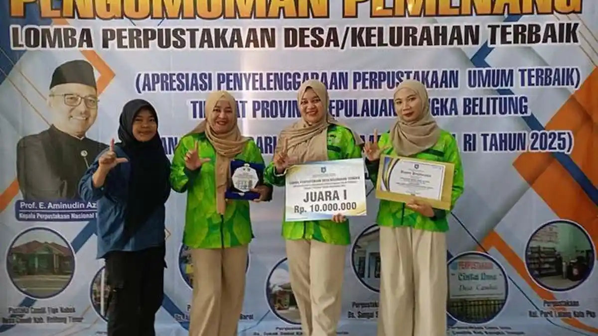 7 Inovasi Sukses Antar Perpustakaan Desa Cendil Juara I Terbaik Bangka Belitung 