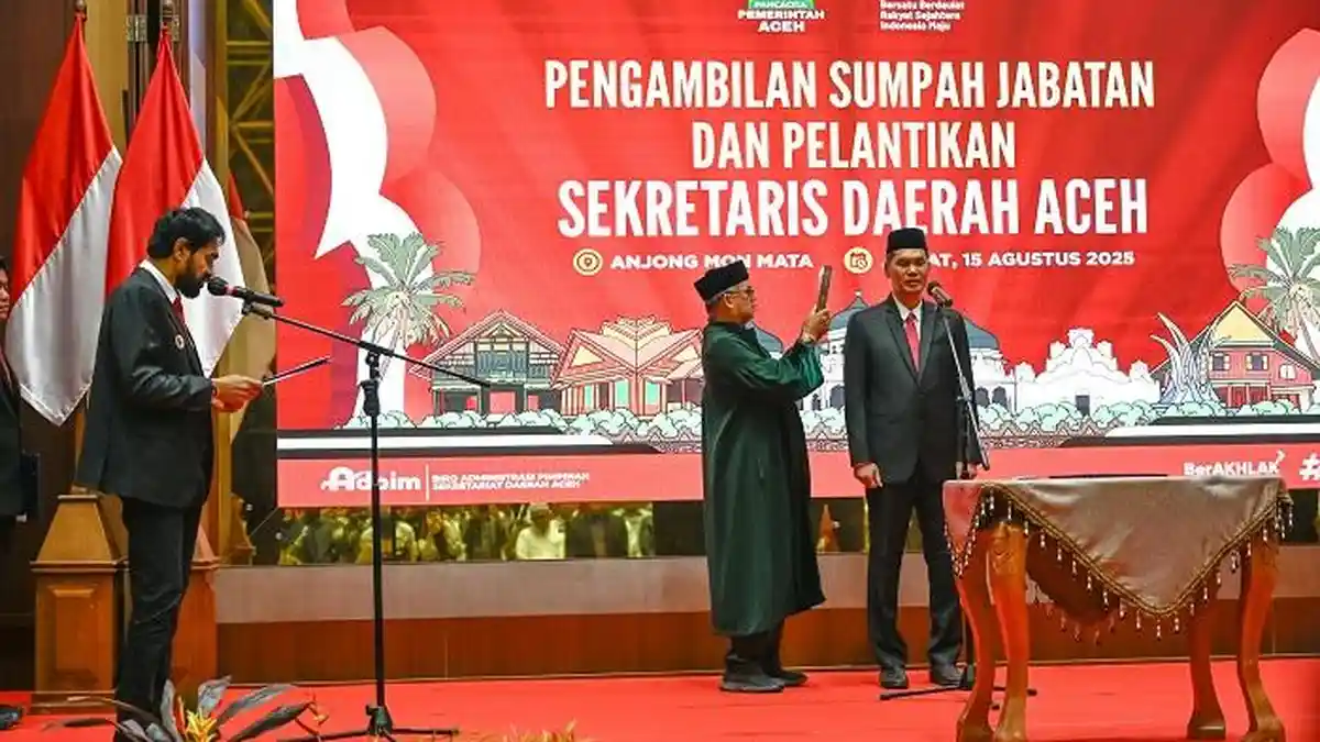 Lantik M Nasir sebagai Sekda Aceh Definitif, Mualem: Sudah Teruji
