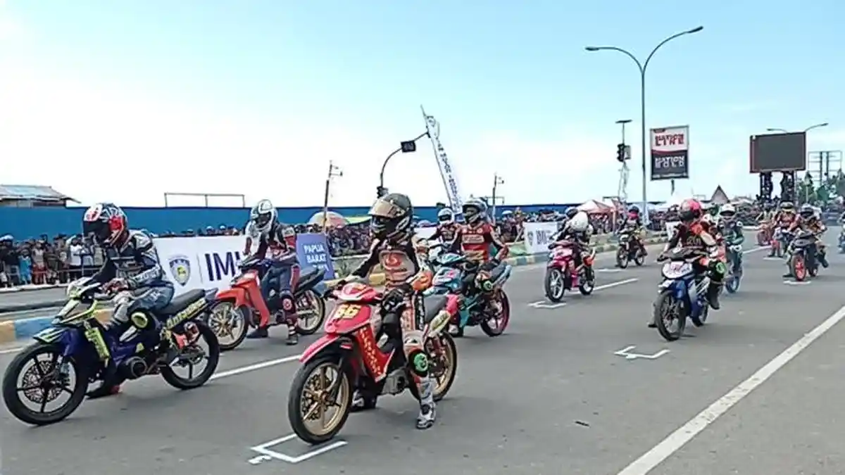 Event Road Race Resmi Digelar di Sorong, Panitia Balap Motor Kapolda Cup 2023 Mengeluh