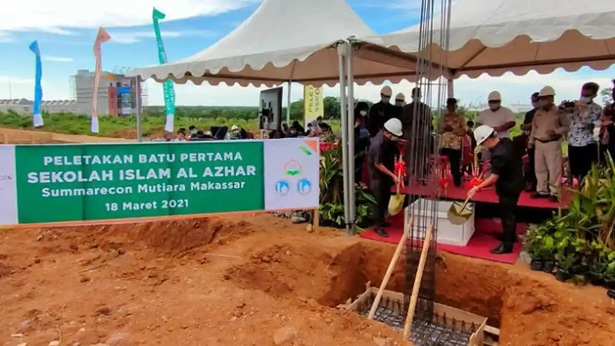 Sekolah Islam Al Azhar Summarecon Mutiara Makassar, Gelar Peletakan Batu Pertama SDIA 68