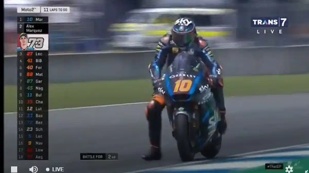 Hasil Kualifikasi Moto2 MotoGP Emilia Romagna: Adik Rossi Pole Position, Andi Gilang Posisi 28