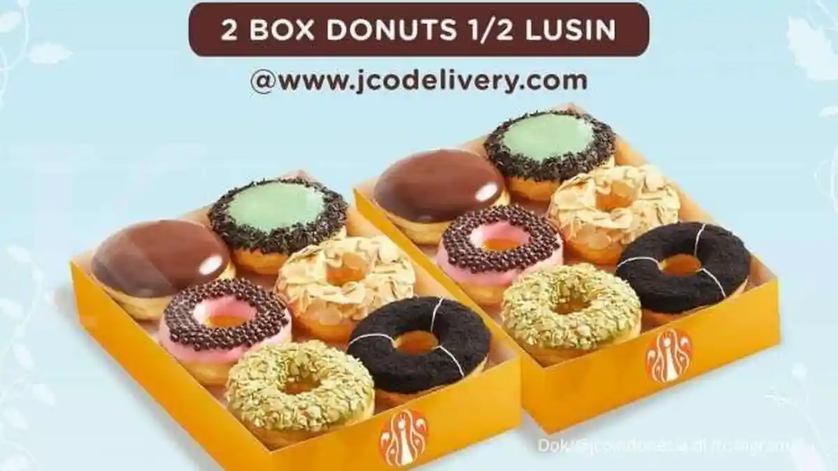 JANGAN TERLEWAT! Promo J.CO 6-10 Oktober 2021, Dapatkan 2 Box Donuts 1/2 Lusin Rp 85.000