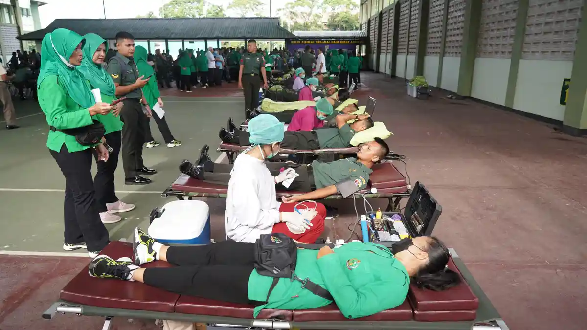 PMI Bali Butuh 120 Kantong Darah Per Harinya, Kodam IX/Udayana Target Kumpulkan 3 Ribuan